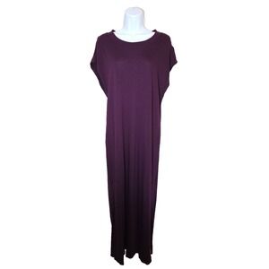 Free People Beach Maxi Dress Womens Size Medium Maroon‎ Red Pockets Slits